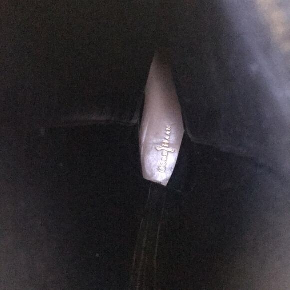 Cole Haan Adler Riding Tall Suede Leather Pull on Black Boots Women's Size 5.5B - Picture 11 of 12